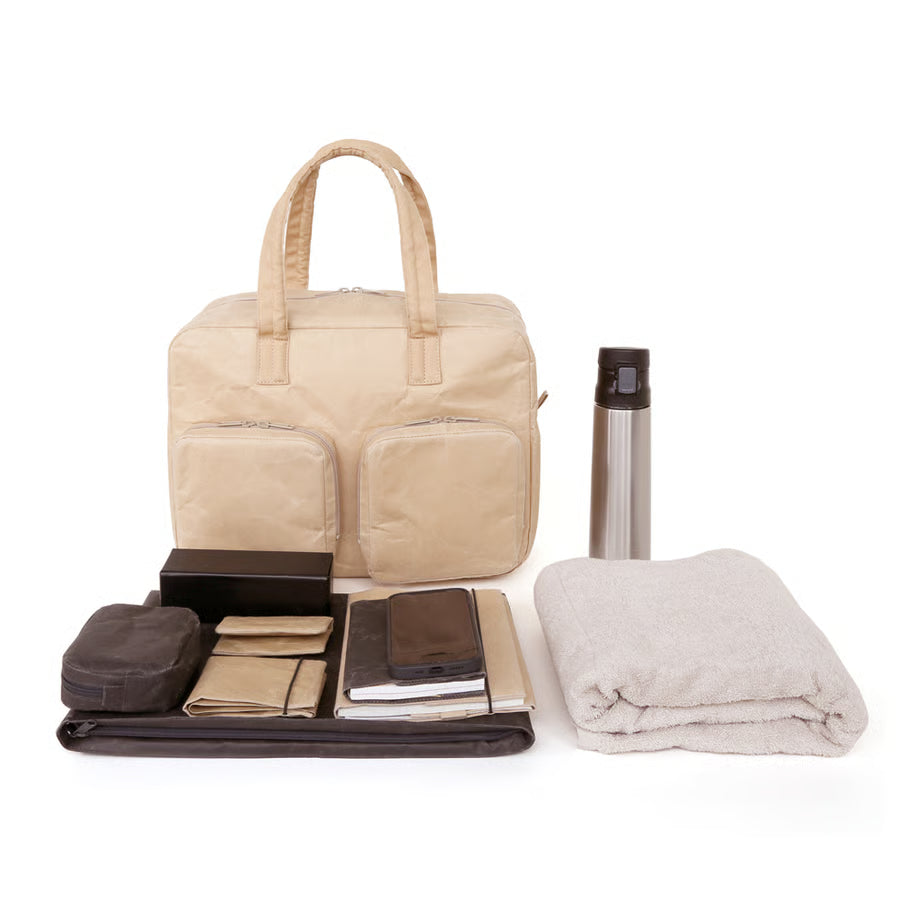 SIWA: Washi Paper Overnight Bag – Black