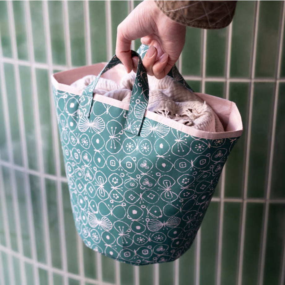 SIWA: mina perhonen Washi Paper Laundry Basket S – Party Pink