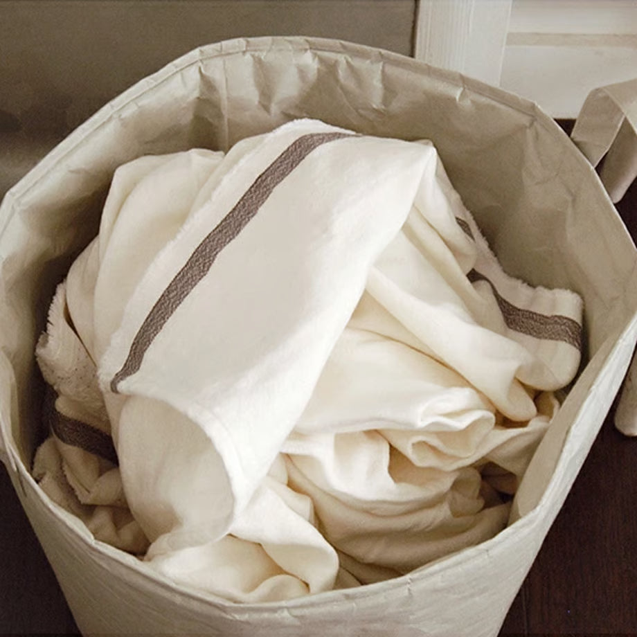 SIWA: Washi Paper Laundry Basket M – Gray