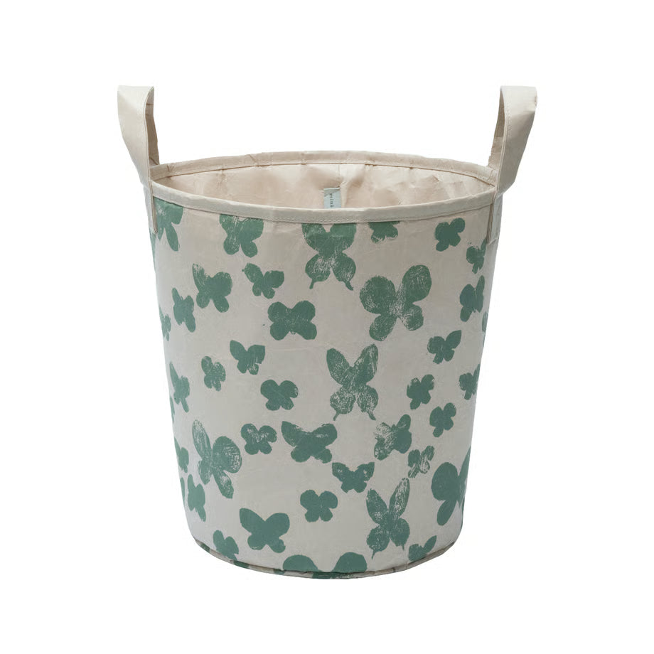SIWA: mina perhonen Washi Paper Laundry Basket S – memoria Dark Pink