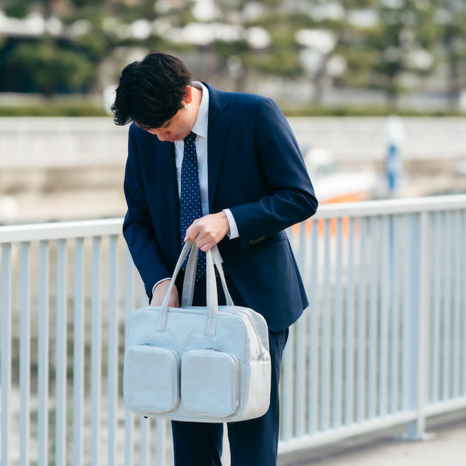 SIWA: Washi Paper Overnight Bag – Gray