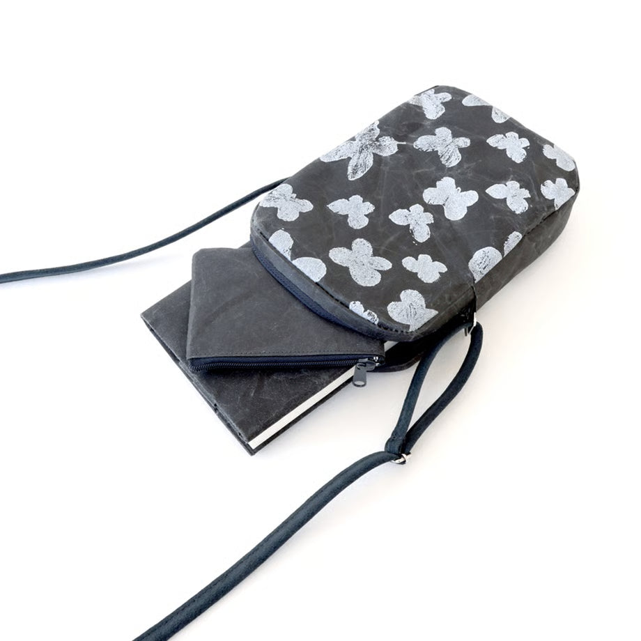 SIWA: mina perhonen Washi Square Pochette – Memorial Black