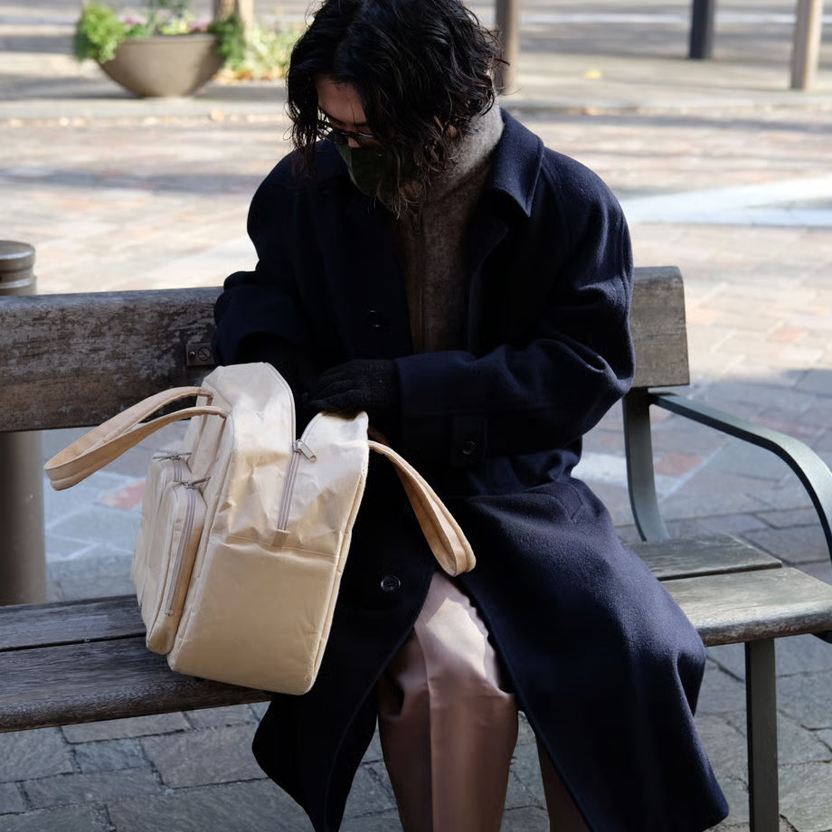 SIWA: Washi Paper Overnight Bag – Brown