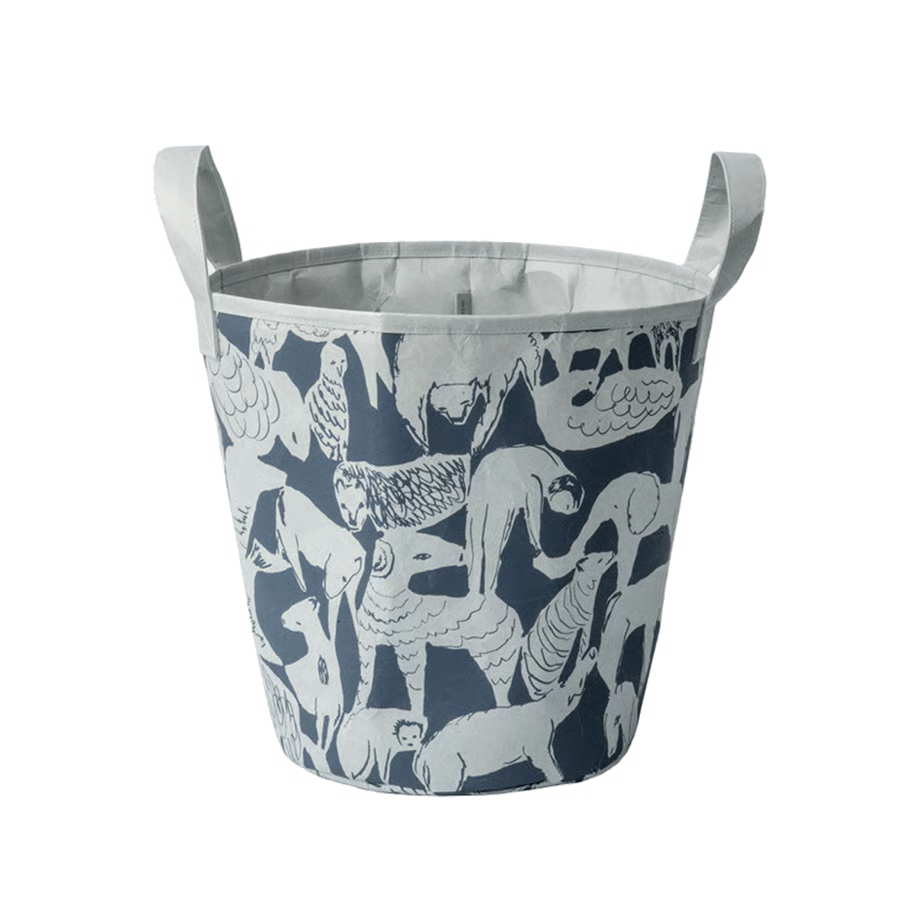 SIWA: mina perhonen Washi Paper Laundry Basket S – life puzzle Gray