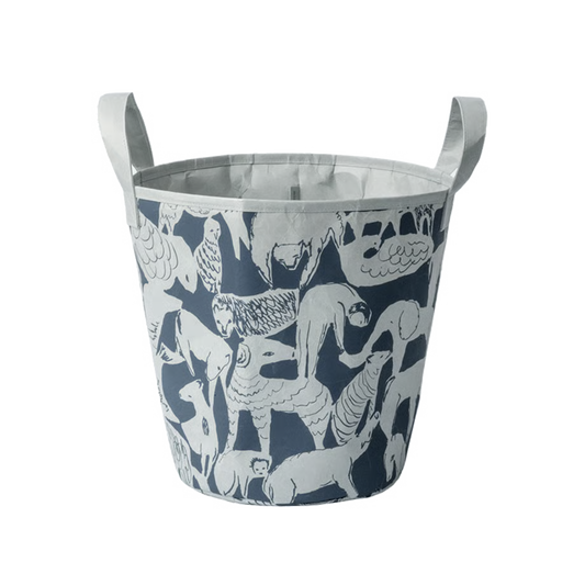 SIWA: mina perhonen Washi Paper Laundry Basket S – life puzzle Gray
