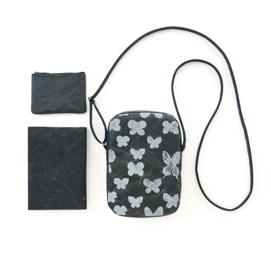 SIWA: mina perhonen Washi Square Pochette – Memorial Black