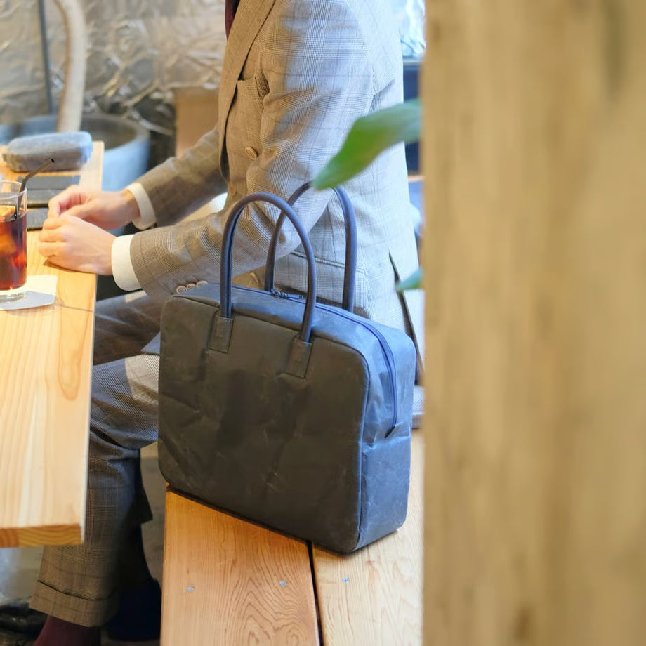 SIWA: Washi Paper Briefcase M – Brown