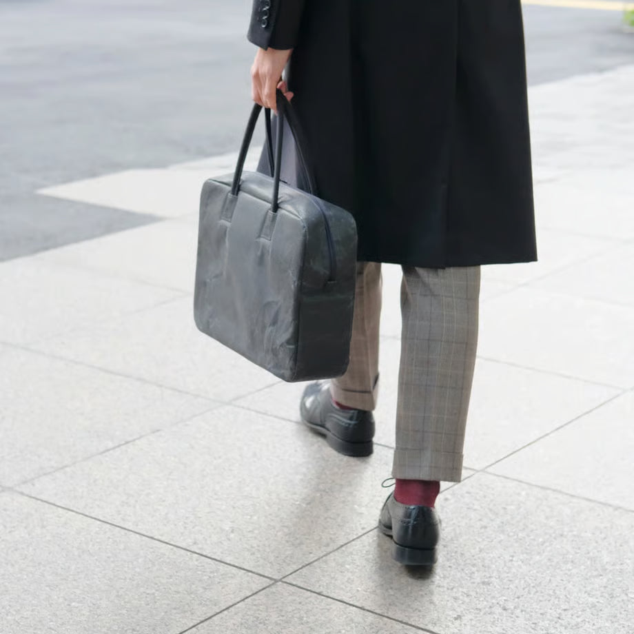 SIWA: Washi Paper Briefcase M – Terracotta