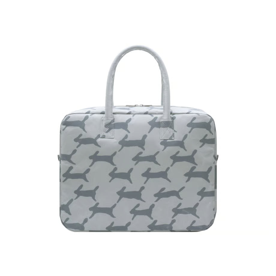 SIWA: mina perhonen Washi Briefcase M – Run Run Run Gray