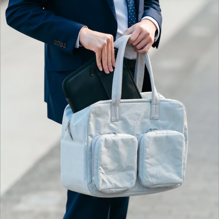SIWA: Washi Paper Overnight Bag – Gray