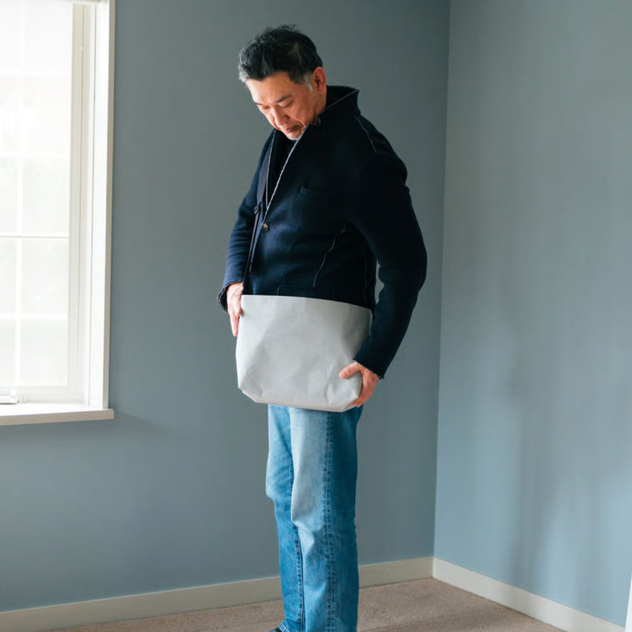 SIWA: Washi Paper Crossbody Bag M – Gray