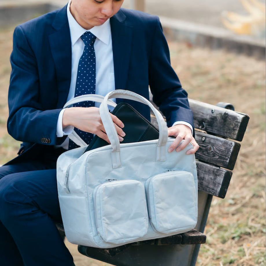 SIWA: Washi Paper Overnight Bag – Gray