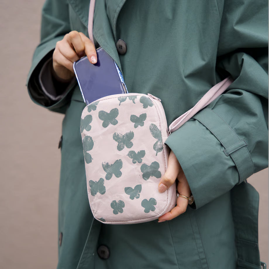 SIWA: mina perhonen Washi Square Pochette – Memoria Dark Pink