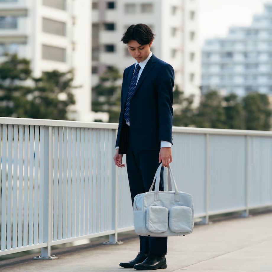 SIWA: Washi Paper Overnight Bag – Gray