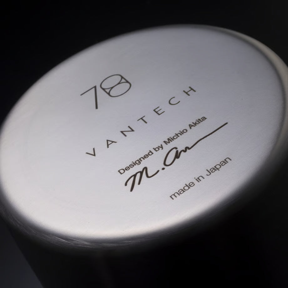 VANTECH: 78mm Standard Stainless Steel Tumbler (Hairline Finish)