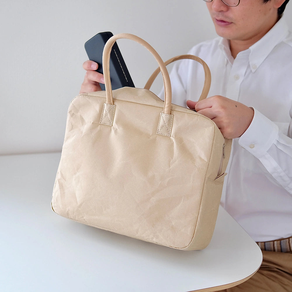 SIWA: Washi Paper Briefcase M – Black