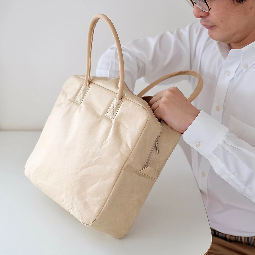 SIWA: Washi Paper Briefcase M – Brown