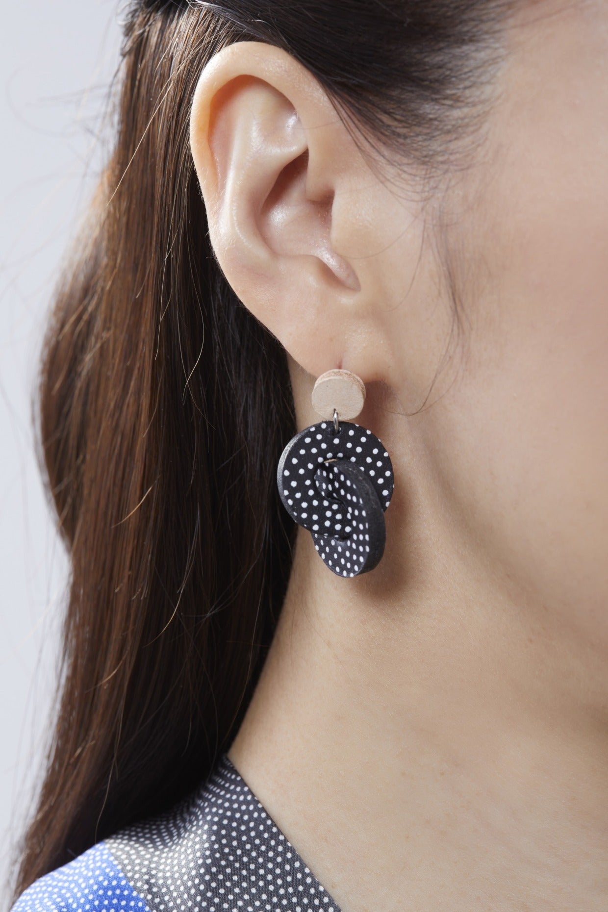 Tomita Sen Kogei: SAME Sharkskin Earrings / Clip-On Earrings