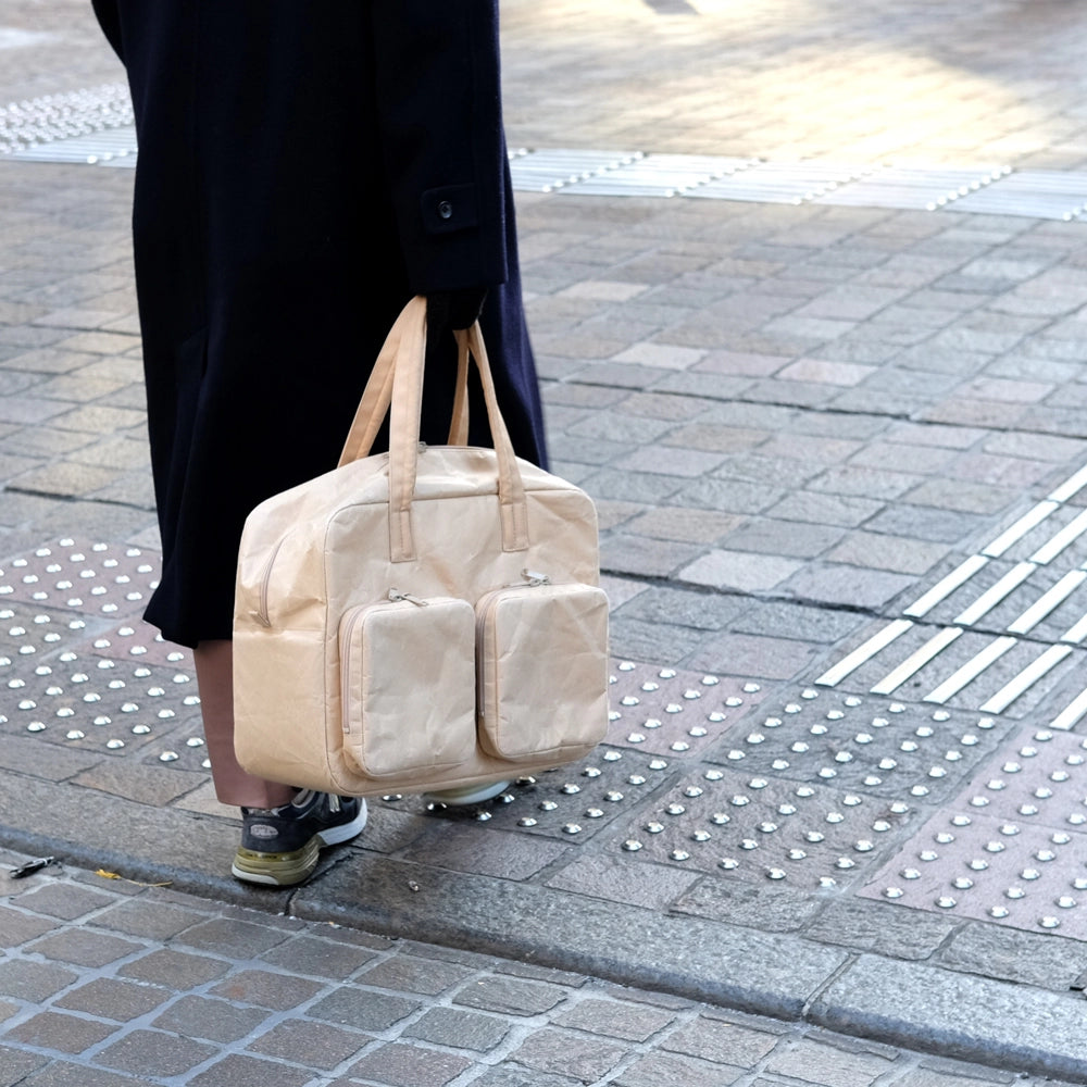 SIWA: Washi Paper Overnight Bag – Black