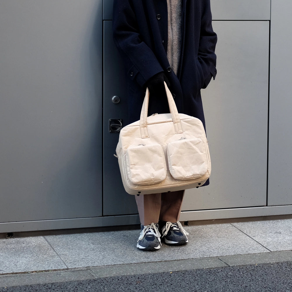 SIWA: Washi Paper Overnight Bag – Brown