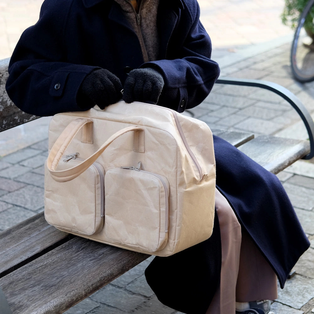 SIWA: Washi Paper Overnight Bag – Brown