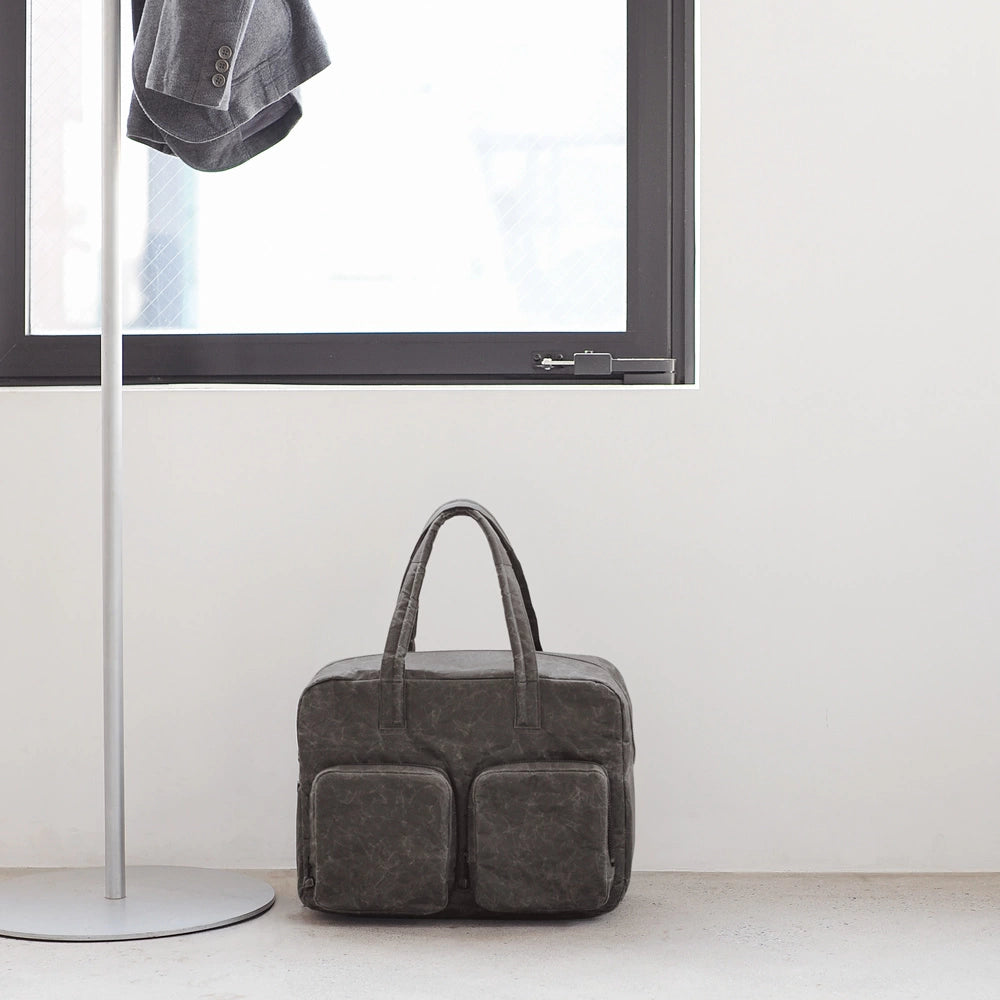 SIWA: Washi Paper Overnight Bag – Black
