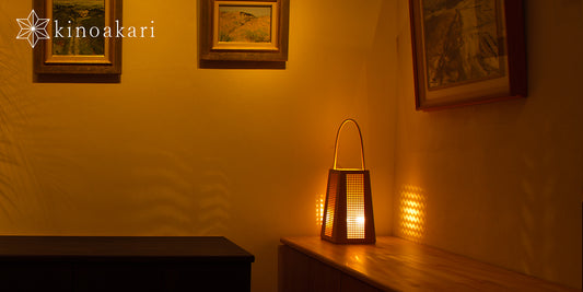 Kinoakari: Desk Lamp - Miyakoji Andon Lantern MIY-1