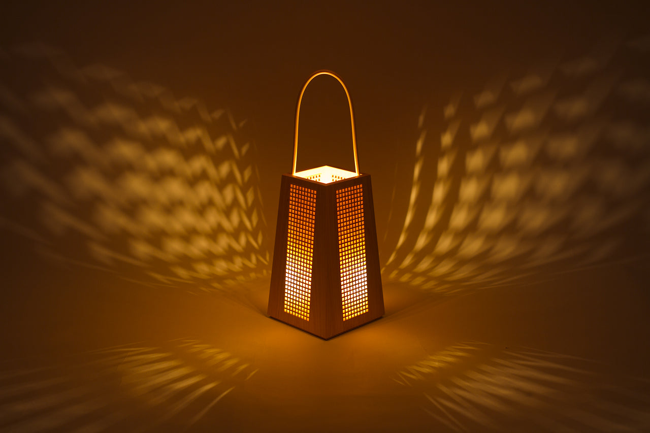 Kinoakari: Desk Lamp - Miyakoji Andon Lantern MIY-1