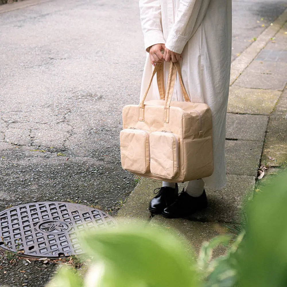 SIWA: Washi Paper Overnight Bag – Black