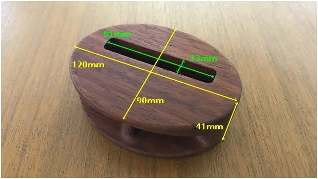 MUKUNE: Solid Wood, Power-Free Smartphone Speaker (Walnut)