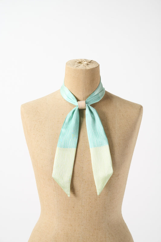 Tomita Sen Kogei: SARAKICHI – Komon Scarf (Bamboo)