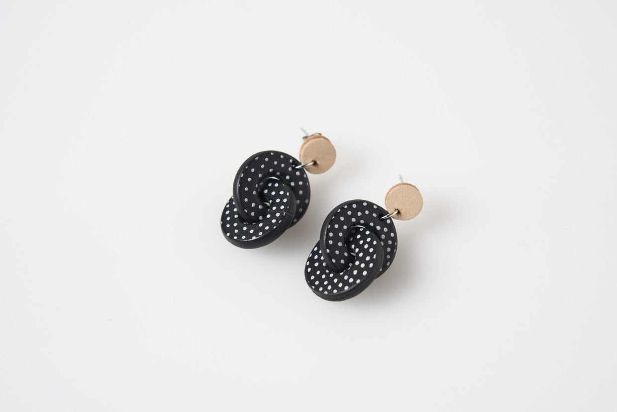 Tomita Sen Kogei: SAME Sharkskin Earrings / Clip-On Earrings