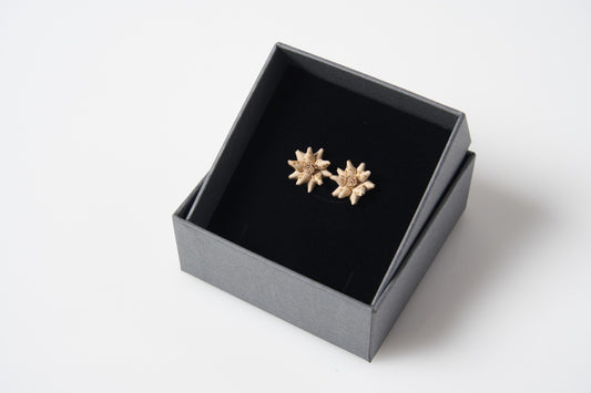 Tomita Sen Kogei: SARASA Flower Earrings / Clip-On Earrings