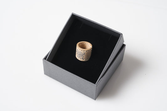 Tomita Sen Kogei: Scarf Ring (Whirlpool & Turtle)